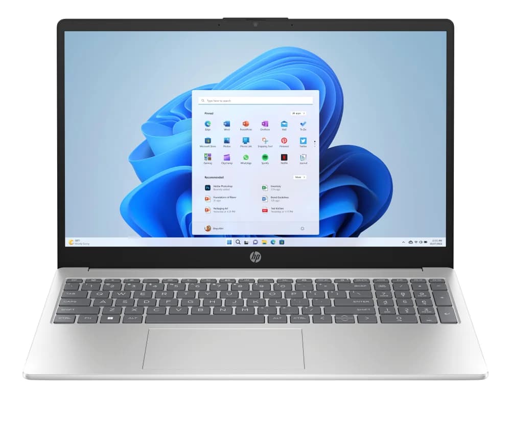 لپ‌تاپ اچ‌پی Laptop 15-fc0198nia | Athlon 7120U | 8GB DDR5 | 256GB | Silver