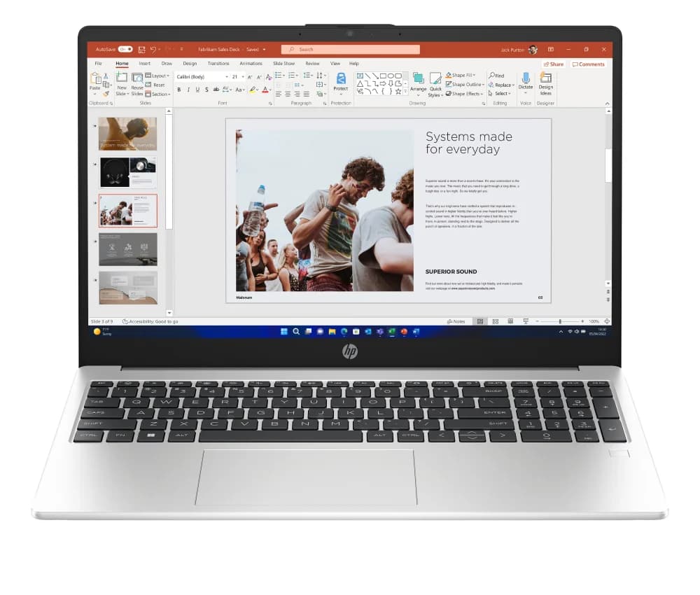 لپ‌تاپ اچ‌پی 255 G10 | Ryzen 5 7535U | 16GB | 512GB | Silver
