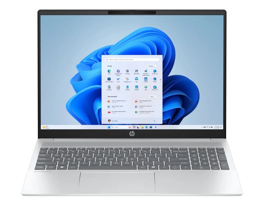لپ‌تاپ اچ‌پی OmniBook 16-by0015dx | Ryzen 5 40 | 8GB DDR5 | 256GB | Silver
