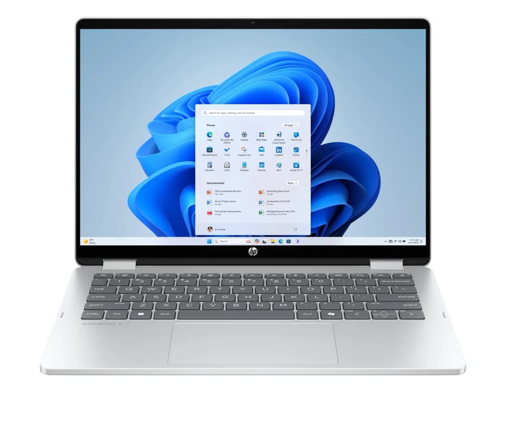 لپ‌تاپ اچ‌پی OmniBook 14-fp0023dx | Core 7 150U | 16GB DDR5 | 512GB | Silver