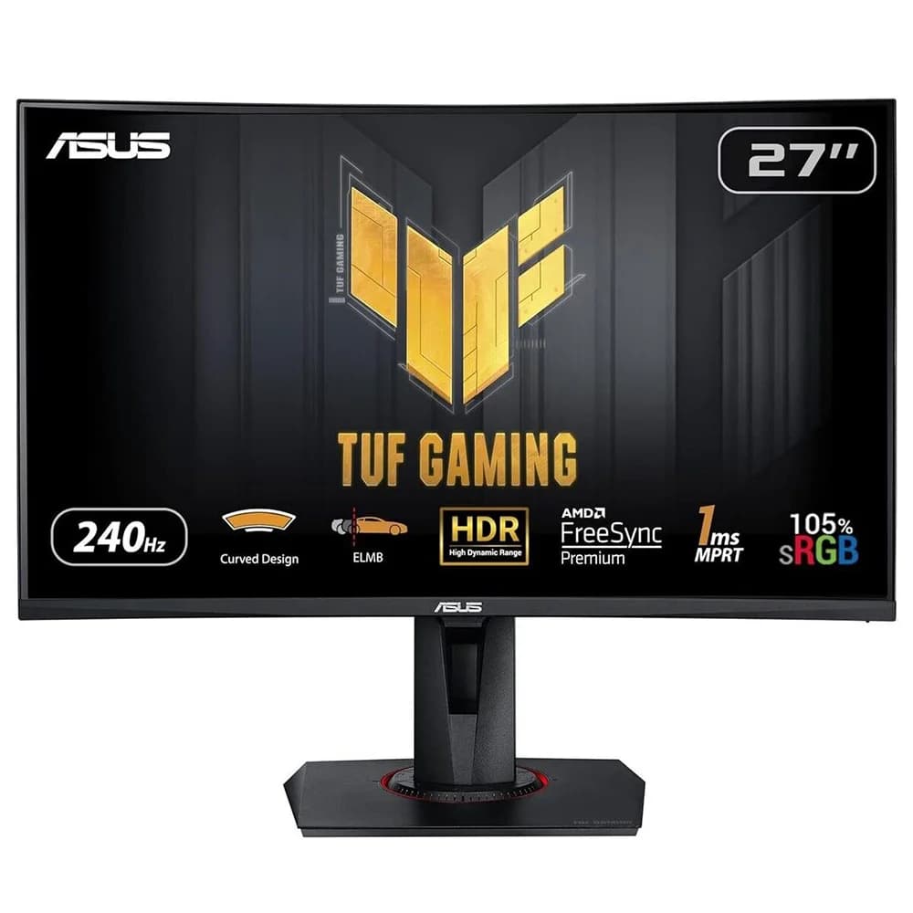 مانیتور گیمینگ خمیده ایسوس 27 اینچی مدل TUF Gaming VG27VQM