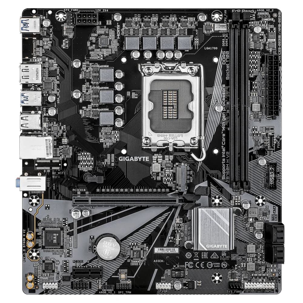 مادربرد گیگابایت B760M H V2 DDR5